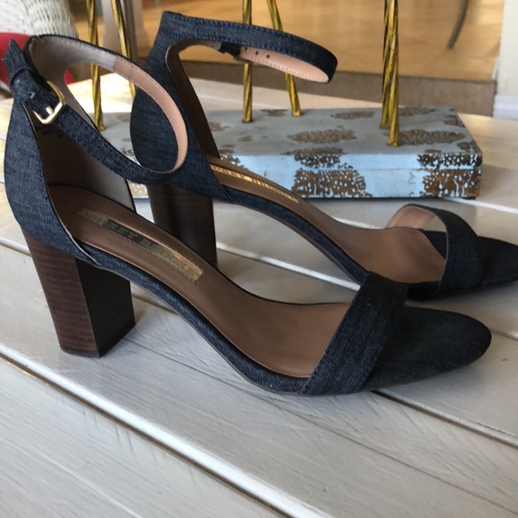 Denim blue heels - Picture 3 of 5